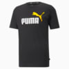 Зображення Puma Футболка Essentials+ 2 Colour Logo Men's Tee #8: Puma Black-tangerine