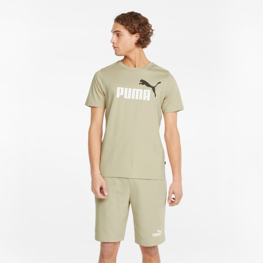 Зображення Puma Футболка Essentials+ 2 Colour Logo Men's Tee #1: Putty