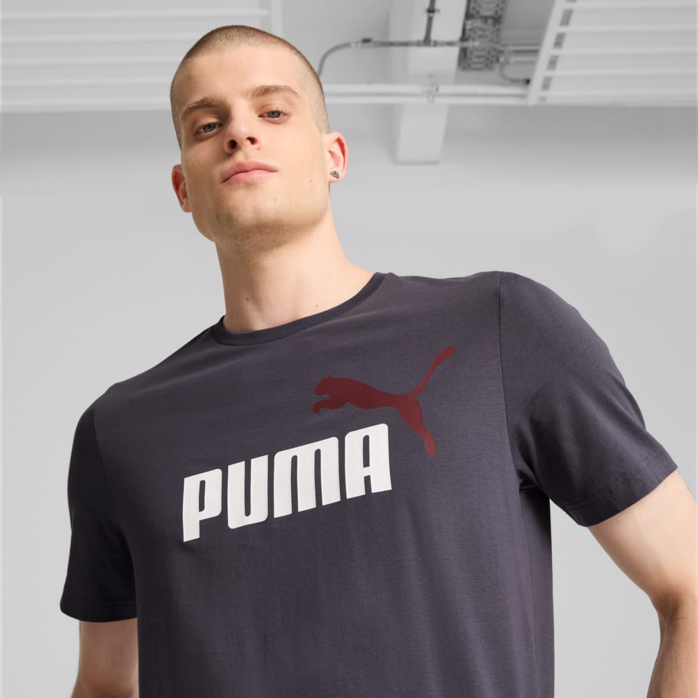Imagen PUMA Polera con logotipo bicolor para hombre Essentials+ #2