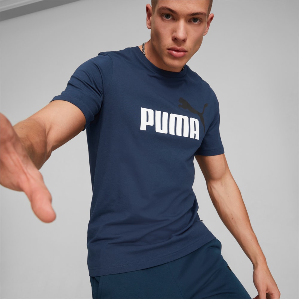 Image PUMA Camiseta Essentials+ 2 Colour Logo Masculina #1
