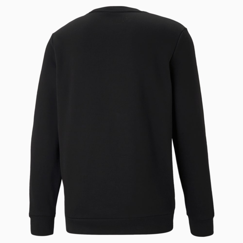 Изображение Puma Толстовка Essentials+ Two-Tone Big Logo Crew Neck Men's Sweater #2: Puma Black