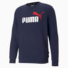 Изображение Puma Толстовка Essentials+ Two-Tone Big Logo Crew Neck Men's Sweater #1: Peacoat