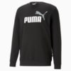 Изображение Puma Толстовка Essentials+ Two-Tone Big Logo Crew Neck Men's Sweater #6: Puma Black-Puma White