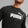 Изображение Puma Толстовка Essentials+ Two-Tone Big Logo Crew Neck Men's Sweater #5: Puma Black-Puma White