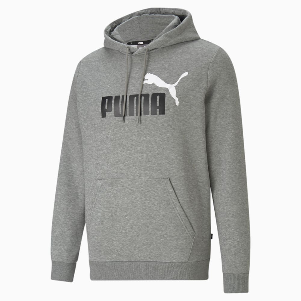 Зображення Puma Толстовка Essentials+ Two-Tone Big Logo Men's Hoodie #1: Medium Gray Heather