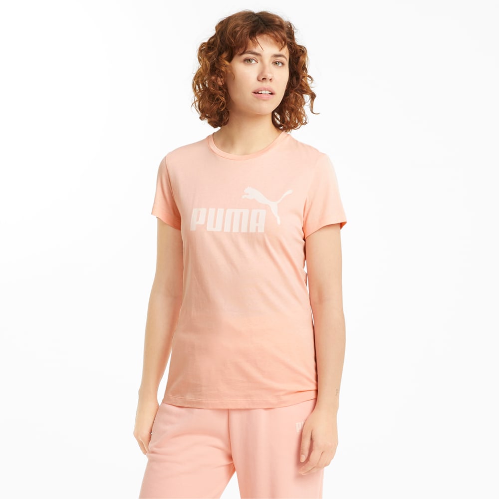 Изображение Puma Футболка Essentials Logo Women's Tee #1: Apricot Blush