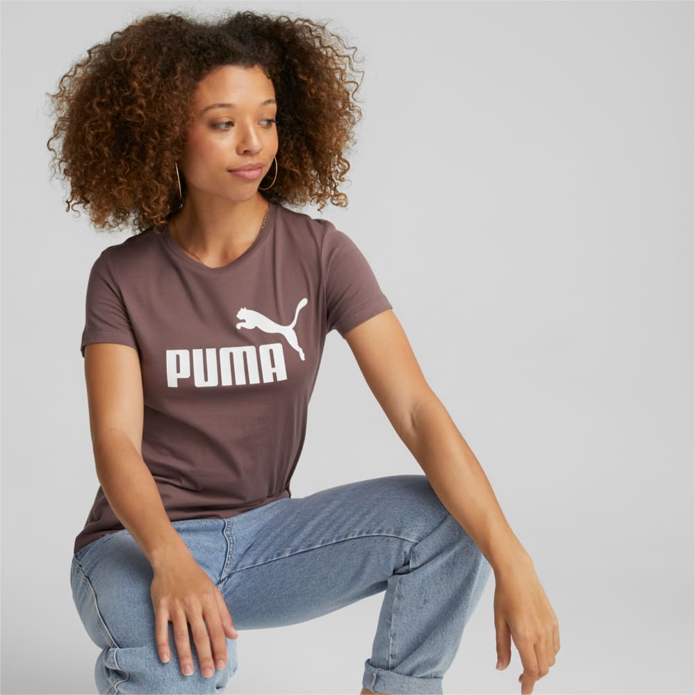Изображение Puma Футболка Essentials Logo Women's Tee #1: Dusty Plum