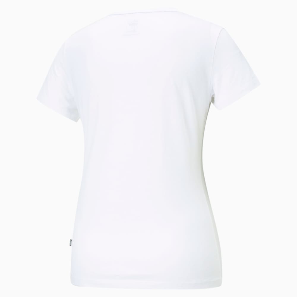 Изображение Puma Футболка Essentials Small Logo Women’s Tee #2: Puma White-Cat