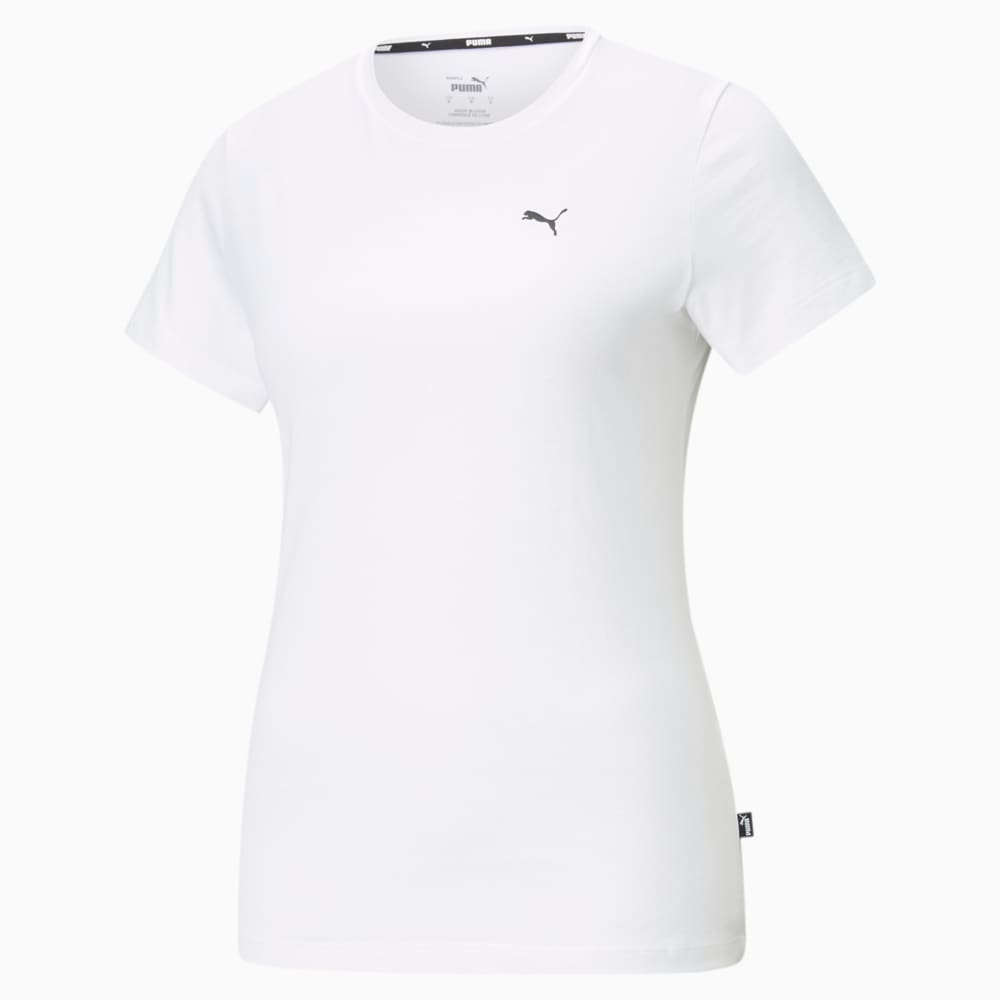 Изображение Puma Футболка Essentials Small Logo Women’s Tee #1: Puma White-Cat