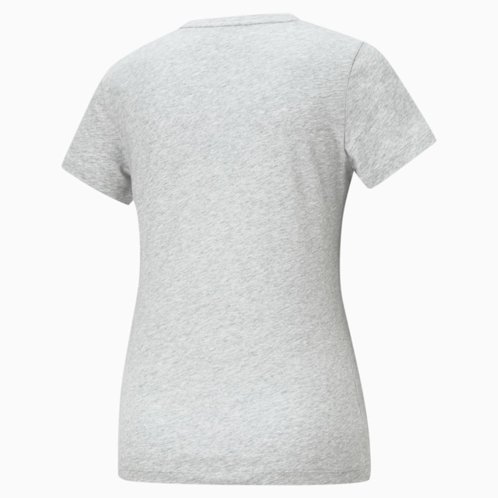 Изображение Puma Футболка Essentials Small Logo Women’s Tee #2: Light Gray Heather-Cat