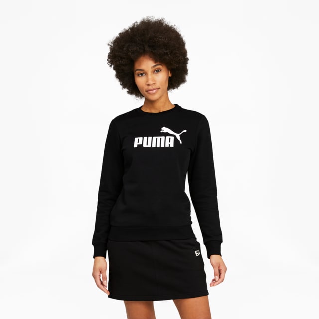 Image PUMA Moletom Essentials Logo Crew Neck Fleece Feminino