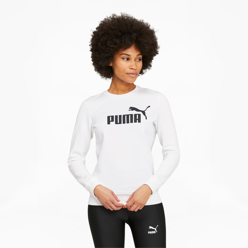 Image PUMA Moletom Essentials Logo Crew Neck Fleece Feminino #1
