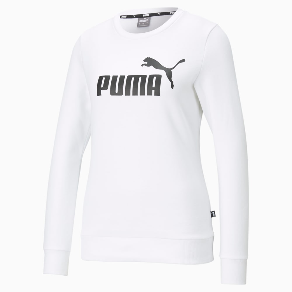 Moletom Essentials Logo Crew Neck Feminino Branco PUMA Ref