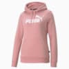 Moletom com Capuz Essentials Logo Fleece Feminino Rosa PUMA