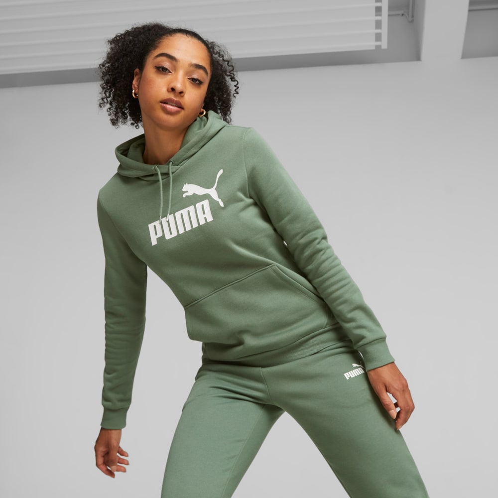 Зображення Puma Толстовка Essentials Logo FL Women's Hoodie #1: Eucalyptus