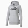 Изображение Puma Толстовка Essentials Logo Women's Hoodie #4: light gray heather