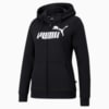 Изображение Puma Кофта Essentials Logo Full-Zip Hoodie Women #1: Puma Black
