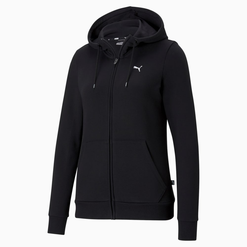 Изображение Puma Толстовка Essentials Full-Zip Women’s Hoodie #1: Puma Black-Cat