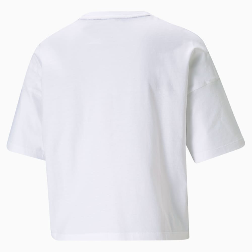 Image PUMA Camiseta Cropped Essentials Logo Feminina #4