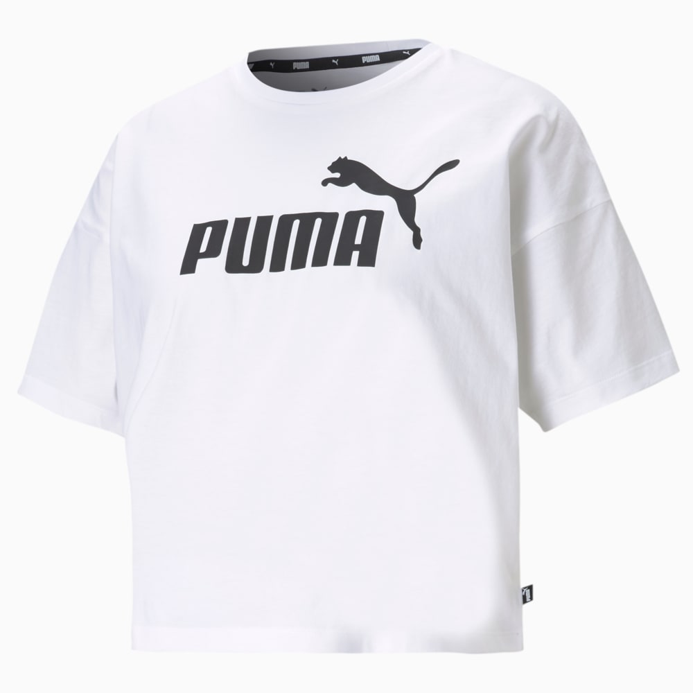Image PUMA Camiseta Cropped Essentials Logo Feminina #3