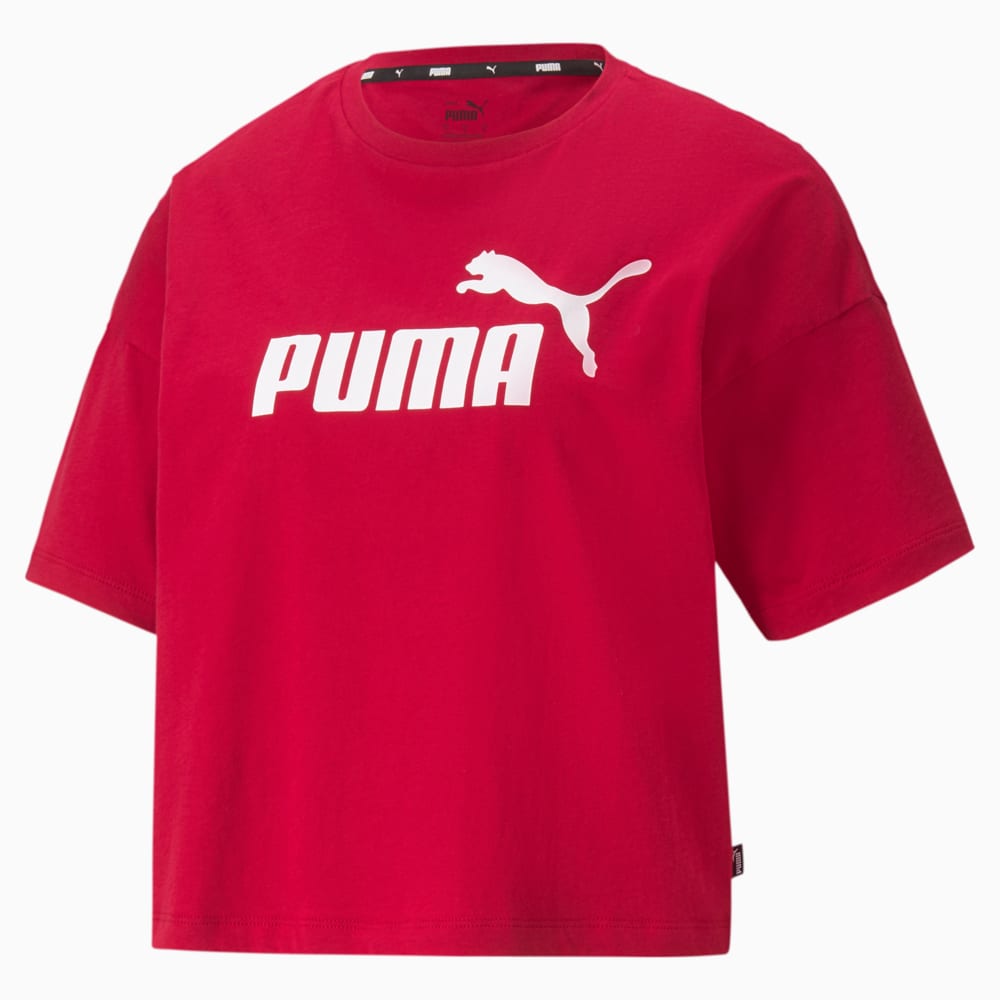 Image PUMA Camiseta Cropped Essentials Logo Feminina #1