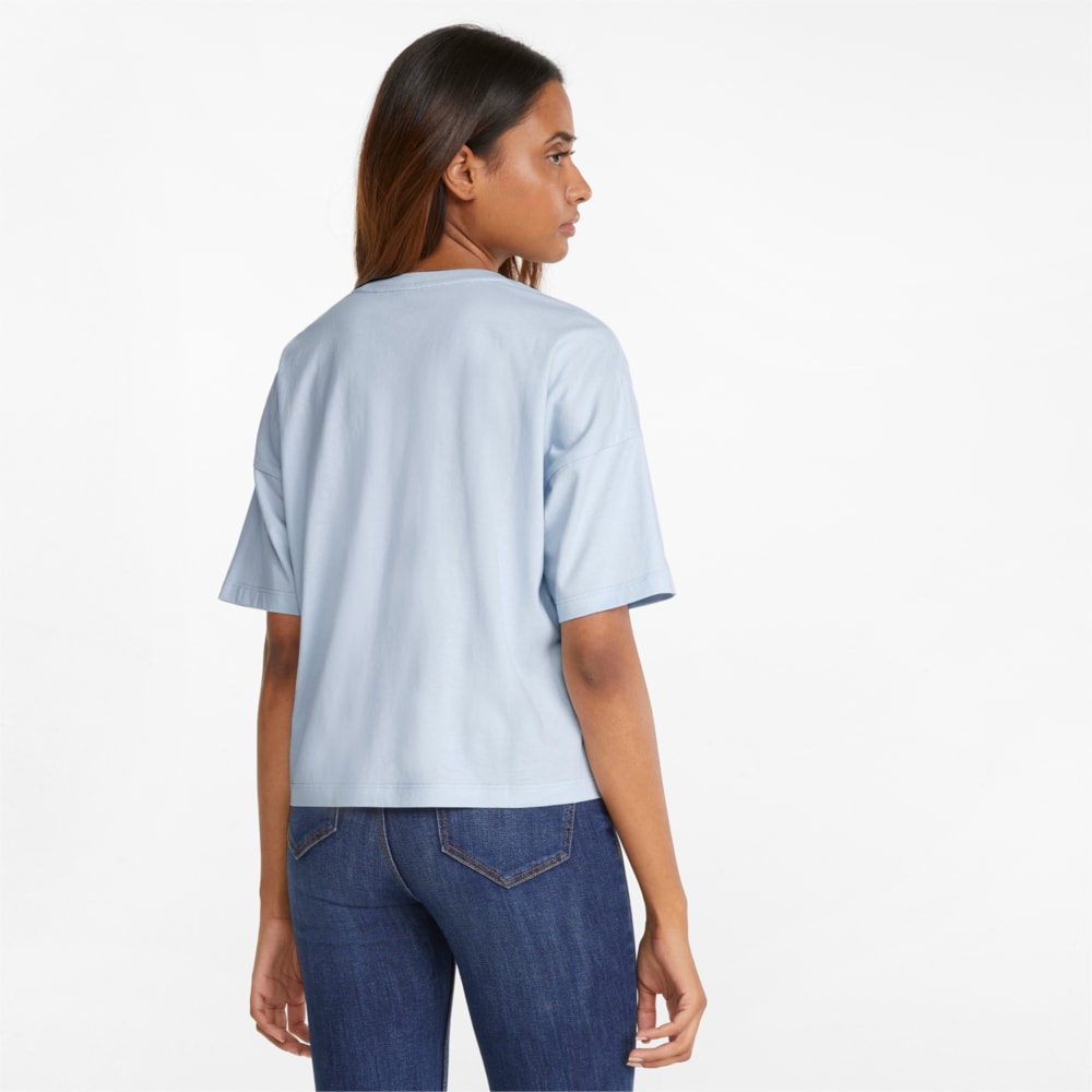 

PUMA - female - Топ Essentials Logo Cropped Women' Tee – Arctic Ice –, Синий