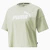 Изображение Puma Футболка Essentials Logo Cropped Women's Tee #4: Spring Moss