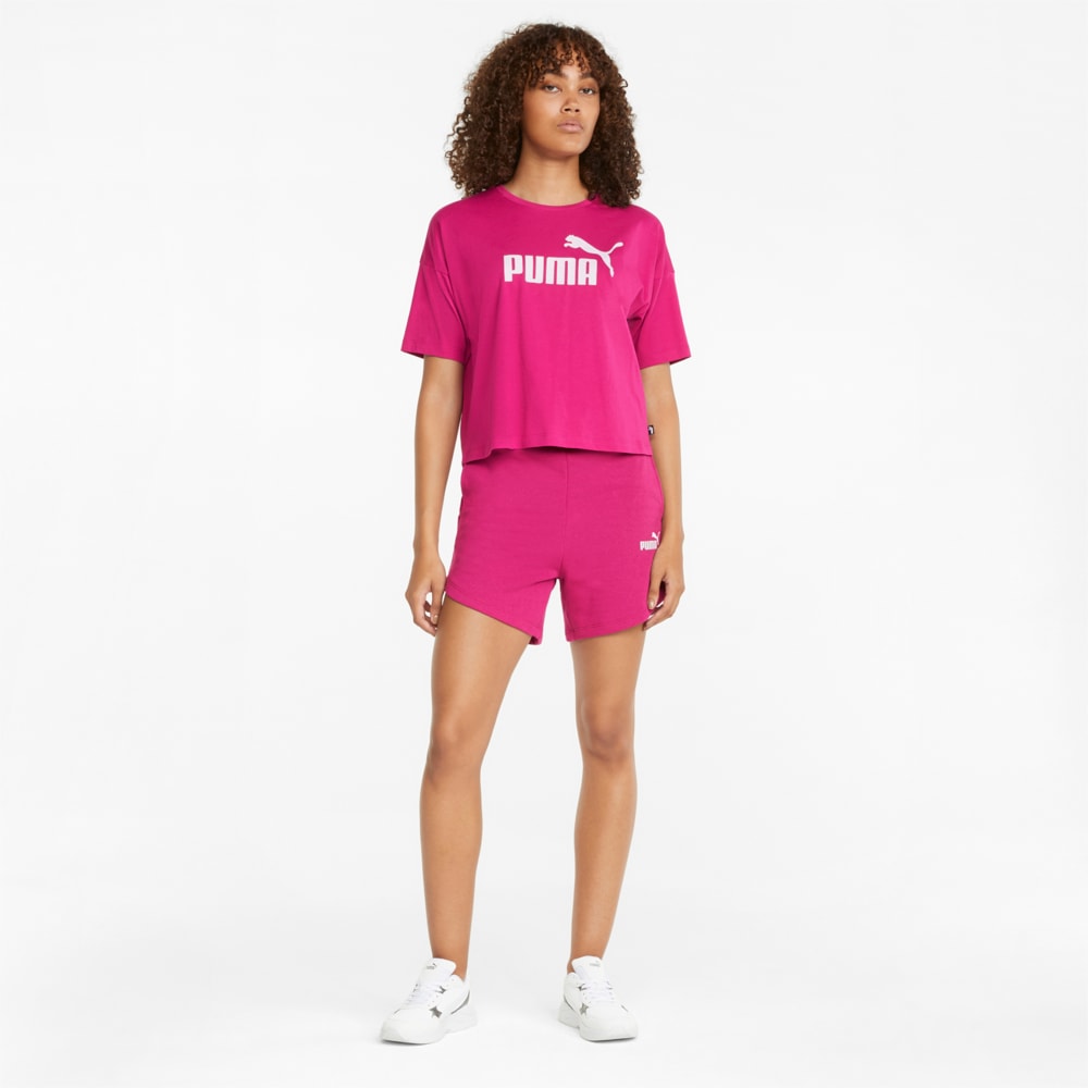 

PUMA - female - Топ Essentials Logo Cropped Women's Tee – Festival Fuchsia –, Розовый