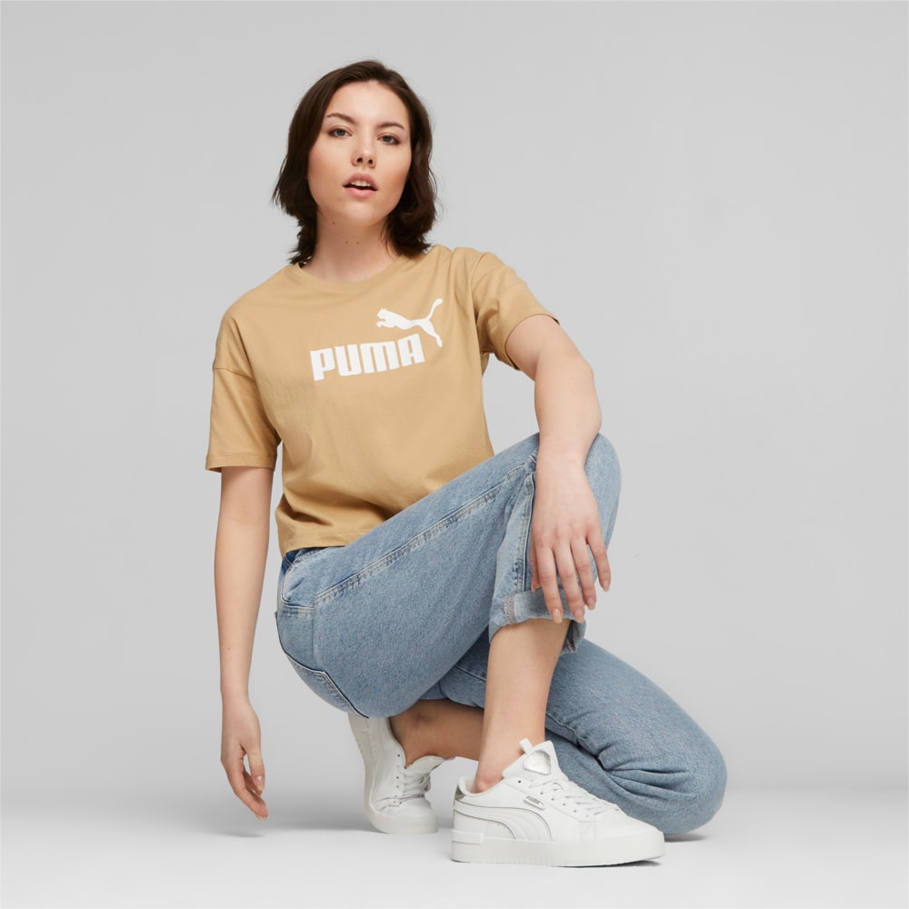 Image PUMA Camiseta Cropped Essentials Logo Feminina #2