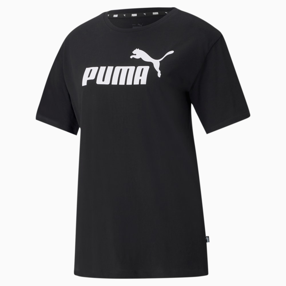 Изображение Puma Футболка Essentials Logo Boyfriend Women's Tee #1: Puma Black
