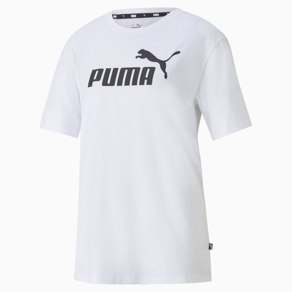 Зображення Puma Футболка Essentials Logo Boyfriend Women's Tee #1: Puma White