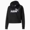 Изображение Puma Толстовка Essentials Cropped Logo Women’s Hoodie #1: Puma Black