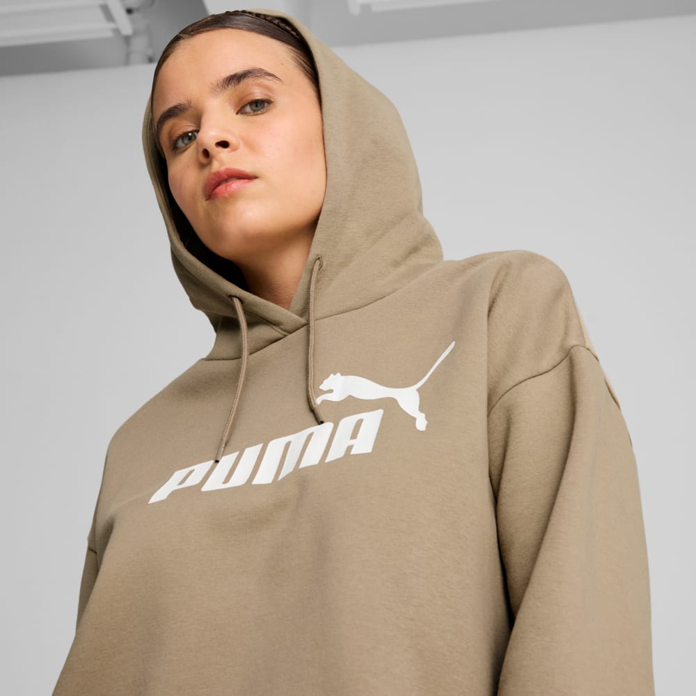 Image PUMA Moletom com Capuz Essentials Cropped Logo Fleece Feminino #1