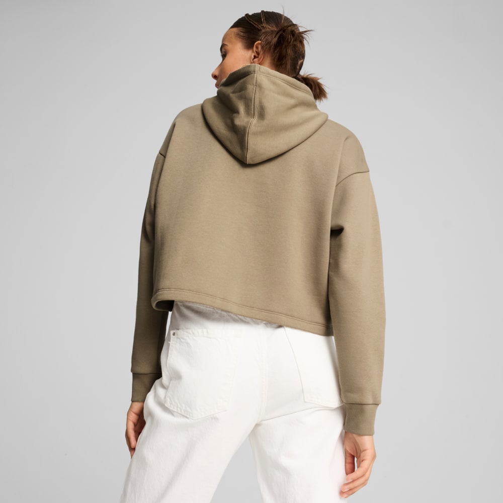 Image PUMA Moletom com Capuz Essentials Cropped Logo Fleece Feminino #3