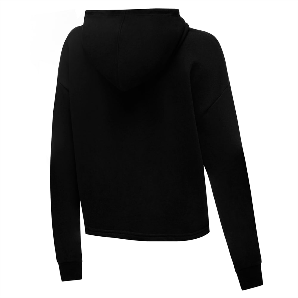 Изображение Puma Толстовка Essentials Logo Cropped Women's Hoodie #2: Puma Black