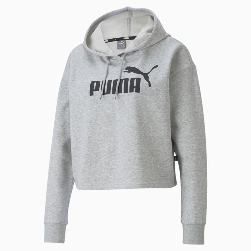 Image PUMA Moletom com Capuz Essentials Logo Cropped Feminino #3