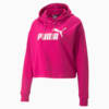 Зображення Puma Толстовка Essentials Logo Cropped Women's Hoodie #4: Festival Fuchsia