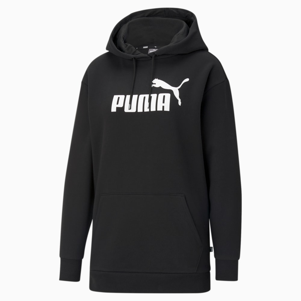 Зображення Puma Худі Essentials Logo Elongated Women’s Hoodie #1: Puma Black