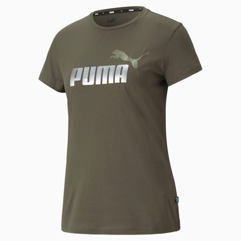 Изображение Puma Футболка Essentials+ Metallic Logo Women's Tee #1