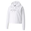 Изображение Puma Толстовка Essentials+ Cropped Metallic Women's Hoodie #4: Puma White-Silver