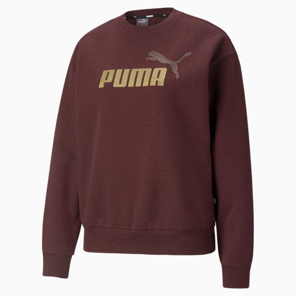фото Толстовка essentials+ metallic logo crew neck women's sweatshirt puma