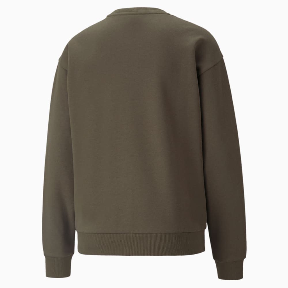 

PUMA - female - Толстовка Essentials+ Metallic Logo Crew Neck Women' Sweatshirt – Grape Leaf-Silver –, Зеленый