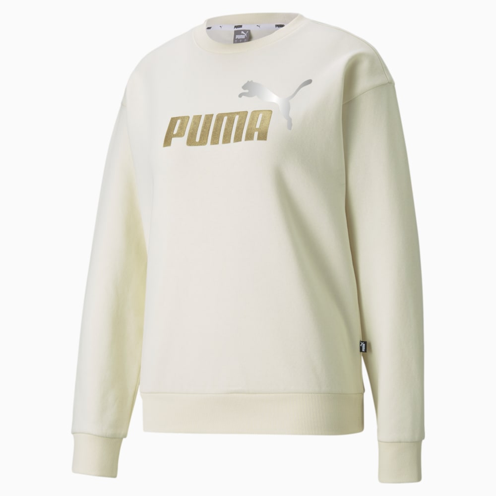 фото Толстовка essentials+ metallic logo crew neck women's sweatshirt puma