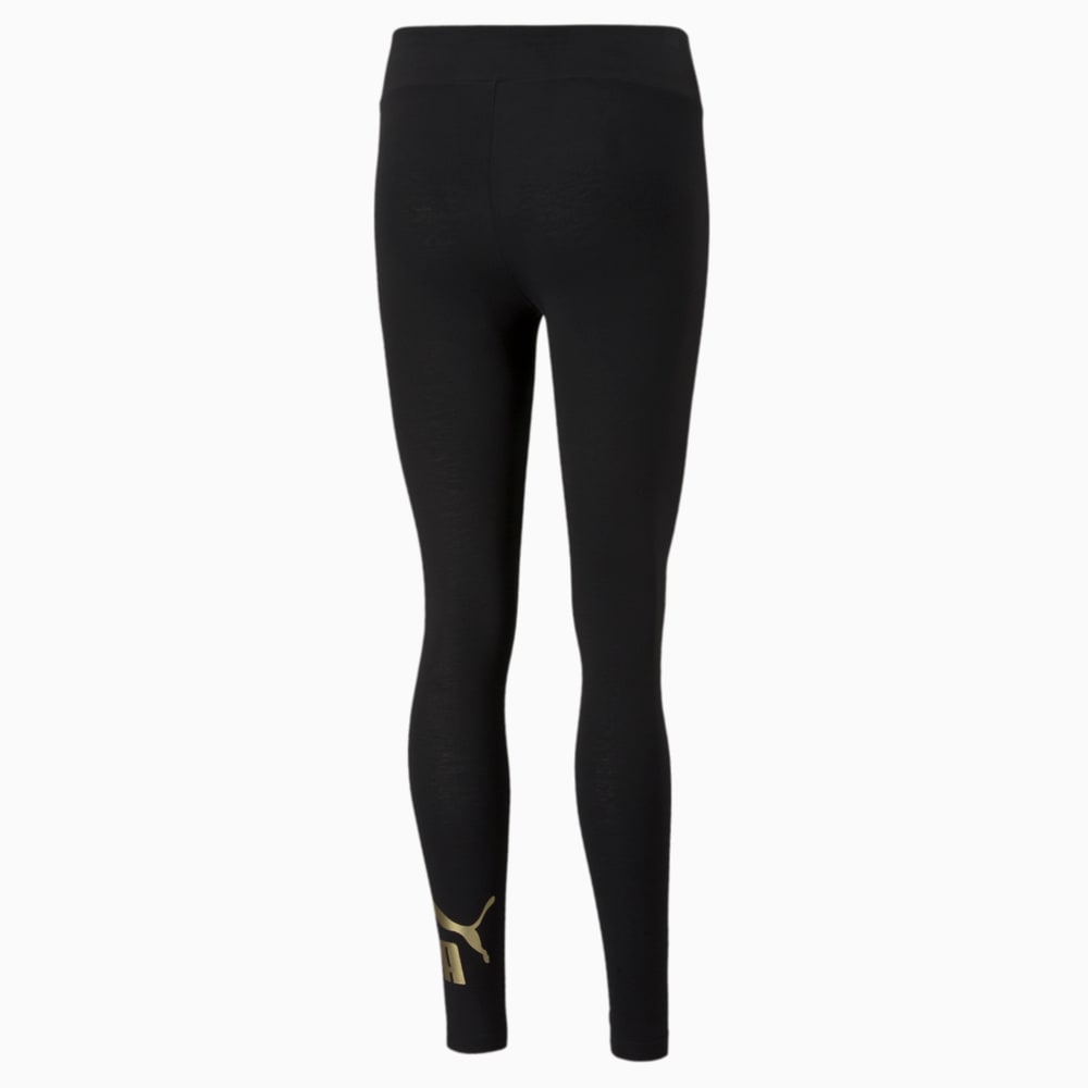 Зображення Puma Легінси Essentials+ Metallic Women's Leggings #2: Puma Black-GOLD