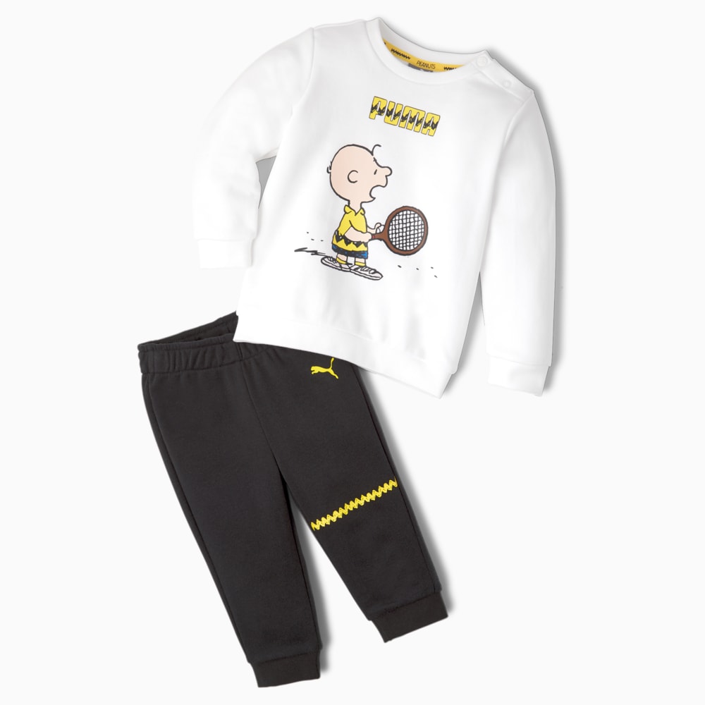 Зображення Puma Дитячий комплект PUMA x PEANUTS Babies' Jogger Set #1: Puma White-Puma Black