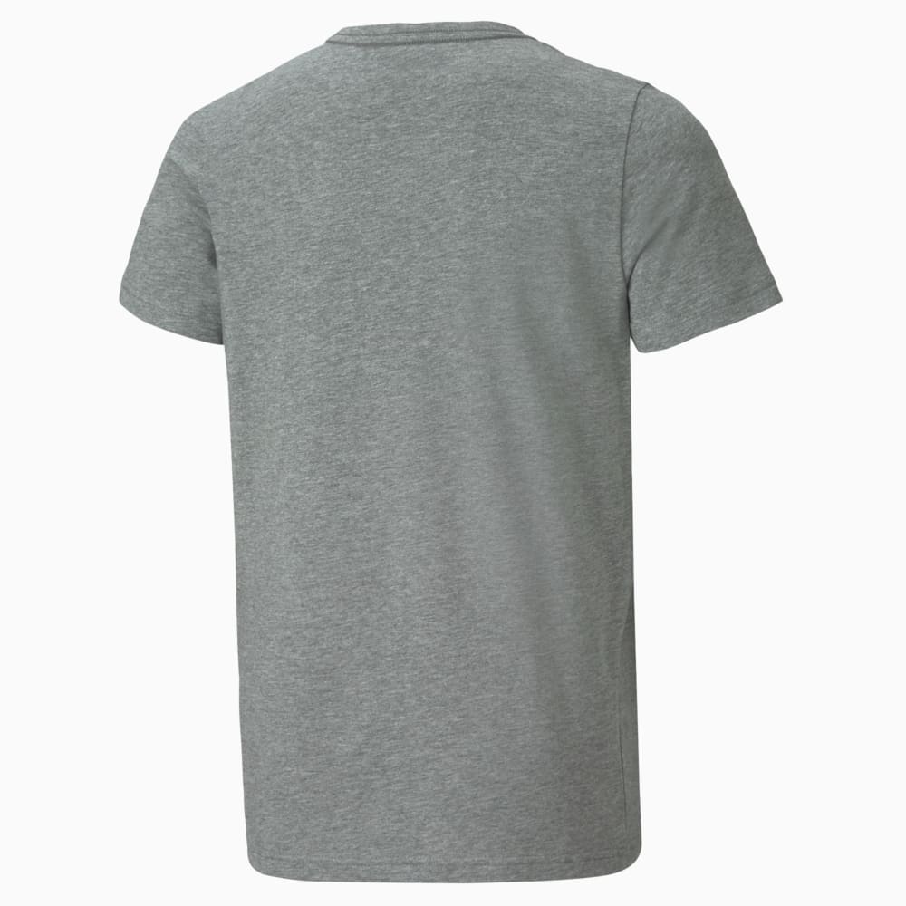 Изображение Puma Детская футболка Essentials Logo Youth Tee #2: Medium Gray Heather