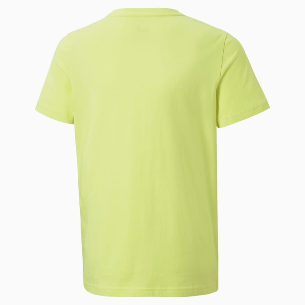 Изображение Puma Детская футболка Essentials Logo Youth Tee #2: Lemon Sherbert