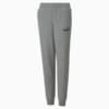 Изображение Puma Детские штаны Essentials Logo Youth Pants #1: Medium Gray Heather