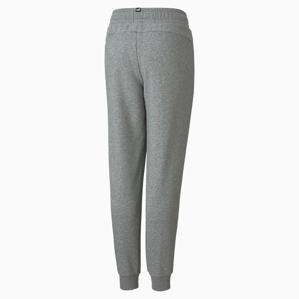 Изображение Puma Детские штаны Essentials Logo Youth Sweatpants #2: Medium Gray Heather