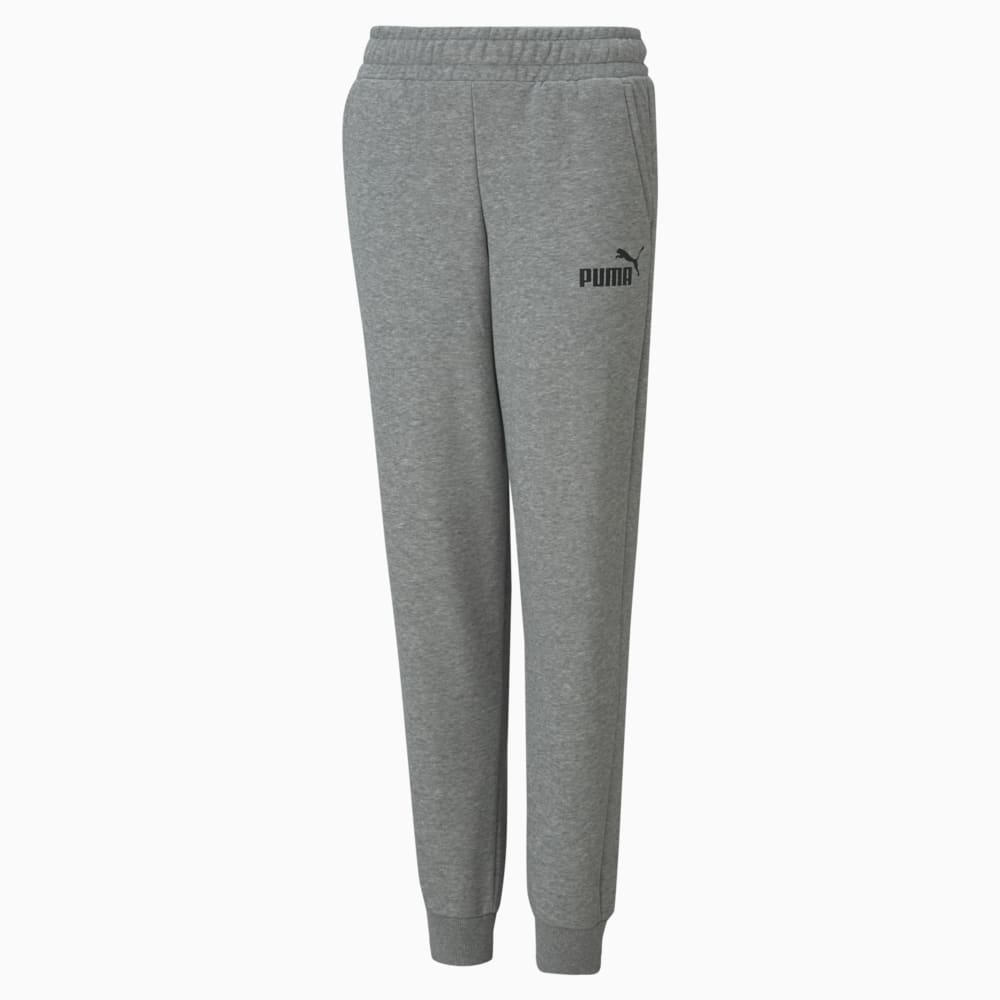 Изображение Puma Детские штаны Essentials Logo Youth Sweatpants #1: Medium Gray Heather